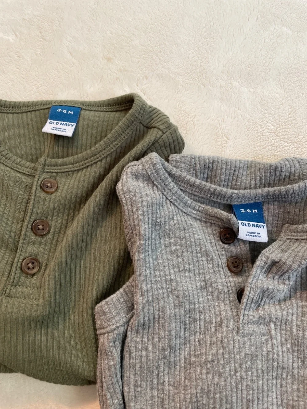 Old navy 3-6 month Henleys